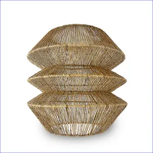 越南供应商最佳选择3层黄麻编织灯罩