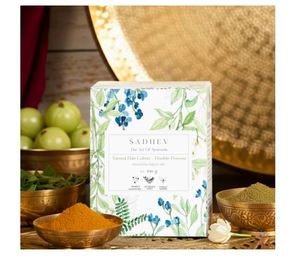 Henna en polvo Sadhev Ayurvédica 100% orgánica, a base de plantas naturales para el cabello - Product Image 4