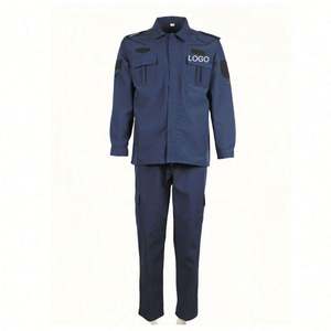 Nouvel ensemble d'uniformes de sécurité bleu marine pour la Chine : tenue formelle de garde (haut et pantalon) - Product Image 2