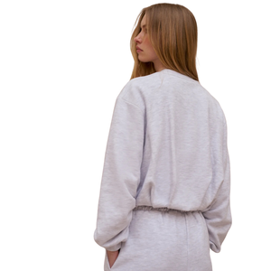 Conjunto Deportivo Oversize para Mujer con Cuello Redondo, Pantalones Anchos de Cintura Elástica, Ajuste Relajado, Dos Piezas, Ropa Casual para el Día a Día y para Estar en Casa - Product Image 2