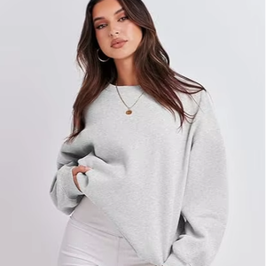 Nueva Sudadera con Capucha Informal de Estilo Urbano, Color Verde Personalizado, Sudadera Lisa para Mujer, Sudaderas Lisas de la Mejor Calidad para Mujer, OEM - Product Image 1