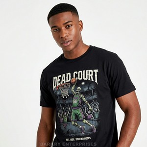 Camiseta Gráfica Personalizada para Hombre, Diseño de Esqueleto de Circo, Estilo Vintage, Algodón, Ropa Urbana, Moda Masculina, Venta al Por Mayor - Product Image 5