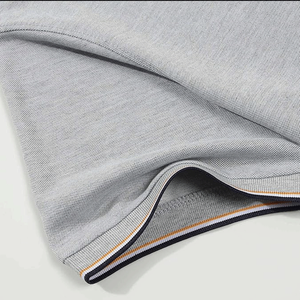 Chemise de golf tendance pour homme, élégante, à motif uni, formelle, à manches courtes, séchage rapide, 100 % coton jersey - Product Image 3