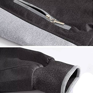 Nouvel ensemble de survêtement décontracté brodé pour homme, collection automne 2026, 100 % coton molletonné respirant, idéal pour le sport - Product Image 5
