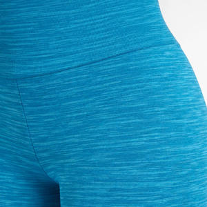 Blue High Elastic Waist Yoga <b>Leggings</b> Moisture Wicking Stretch Workout Tights Solid Lightweight Breathable Quick Dry Plus Size - Product Image 6