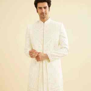 Salwar Kameez de créateur pour homme, style indien pakistanais, pour marié, décontracté, protection solaire, infroissable - Product Image 1