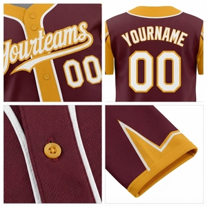 Camiseta de Béisbol Personalizada para Hombre, Uniforme de Equipo, Ropa Deportiva, Impresión por Sublimación, Transpirable, Precio Económico al por Mayor - Product Image 5