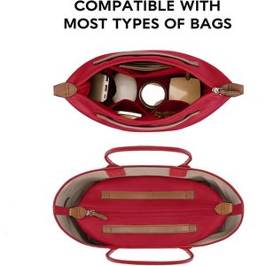 Organizer Leggero per Borsa da Donna con Tasche Multiple e Divisori con Cerniera che Proteggono la Privacy - Product Image 2