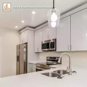 Ánh sáng màu xám Shaker Mỹ cơ sở nhà Bếp tủ AC sơn phong cách hiện đại ván ép sẵn sàng cho căn hộ nhà bếp đổi mới bao gồm - Product Image 1