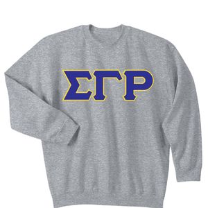 เสื้อสเวตเชิ้ตคอกลม Sigma Gamma Rho 3 ลายตัวอักษรกรีก เสื้อพูลโอเวอร์แบบกำหนดเองสำหรับชมรมนักศึกษา เสื้อผ้าลำลองแบบ unisex ผ้าฟลีซ สตรีทแวร์ - Product Image 1