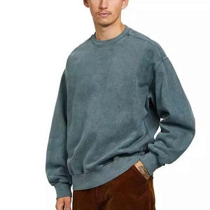 Sudadera con Capucha para Hombre, Estilo Vintage, Tejido Grueso, 100% Algodón, Lavado Ácido, Bordado Personalizado, Estilo Vintage, Lavado, Talla Grande, Básica - Product Image 4