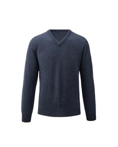 Pull en laine tricoté pour femme, col en V, couleur unie, coupe classique, style décontracté, automne - Product Image 5