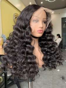 Paquetes de pelo largo de onda profunda Twist Hair Crochet Hair Bulk Ocean Wave Extensión de cabello trenzado de color natural - Product Image 3