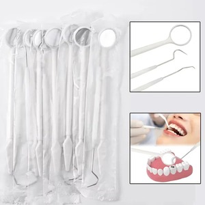 1 Kit d'outils dentaires ergonomiques pour soins bucco-dentaires - Miroir buccal et sonde dentaire, garantie de 2 ans pour usage professionnel et domestique - Product Image 1