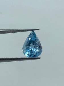 Piedra Preciosa de Aguamarina Natural con Corte de Pera, Color Azul Cielo de Alta Calidad, 2.05 Quilates, Suelta, Suministro de Fábrica, Nueva Llegada, Hecha a Mano - Product Image 3