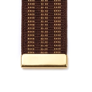 Ceinture en tissu tissé sur mesure avec boucle plaquée or, largeur 4 cm, style décontracté, matière polyester, ceinture de cérémonie - Product Image 2