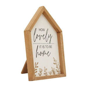 Letrero de pared de madera Tablero de placa Decoraciones Colgante Decorar Tablero de madera Soportes Personalización aceptada Forma redonda - Product Image 3