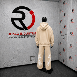<b>Men</b>’s Beige Star Graphic Tracksuit Hoodie And Jogger <b>Set</b> Casual Streetwear Pullover Hooded Sweatshirt Matching Sweatpants Style - Product Image 4