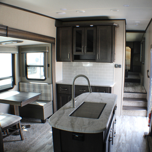 Custom Modern Towable Travel Trailer Large RV Camper Caravan Mobile Home with <b>Kitchen</b> Bathroom for 6 Person Family - Product Image 4