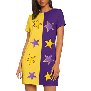 Hot <b>Sale</b> Game Day High School Teams Apparels Women's Casual <b>Spring</b>/Summer Midi Dress Customizable Designs Cheering Dress - Product Image 4