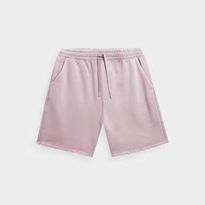 <b>Men's</b> <b>Shorts</b> Custom High Quality 100% Cotton Fleece Screen Printing With Embroidery <b>Patch</b> <b>Shorts</b> Mid-Length Fleece <b>Shorts</b> - Product Image 4