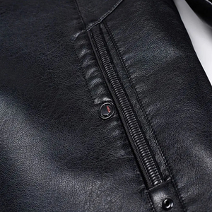 Chaqueta de Cuero de Primera Calidad de Diseño Moderno para Hombre Waqar Teez, de Secado Rápido y Transpirable, Informal, para Motocicleta, Otoño - Product Image 6