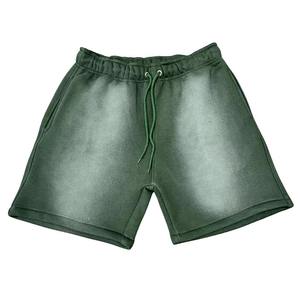 Pantalones Cortos Casuales de Algodón con Lavado Ácido para Hombre, Cómodos, con Cintura Elástica y Bolsillos Laterales, Logotipo Personalizado 2026 - Product Image 3