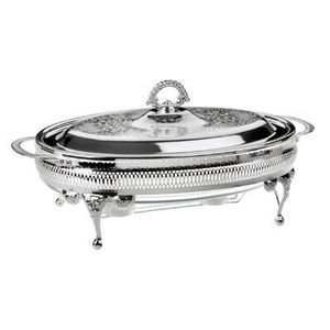 Elegante calentador de comida tipo buffet de acero inoxidable estilo dorado con tapa para catering, hotel, hogar, restaurante, servicio de banquetes - Product Image 6