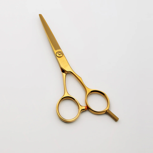 High Quality 5 1/2 Titanium Coated Hairdressing Scissors Razor <b>Edge</b> <b>Shears</b> for Smooth Cutting Barber Salon Equipment - Product Image 3