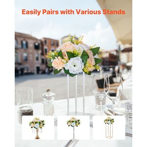 10 Pezzi Composizione Floreale Artificiale a Sfera di Rose Diametro 9,5 Pollici per Centrotavola e Decorazioni Matrimoniali - Product Image 3