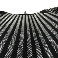 Nouveau T-shirt Homme Noir à Rayures et Strass 2026 – Haut de Gamme Scintillant avec Cristaux pour Fêtes et Mode