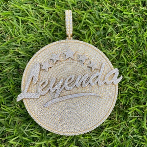 Collar de Eslabones Cubanos de Plata 925 con Baño de Oro Personalizado de Fábrica, con Colgante de Moissanita VVS 3D de Corte Brillante Certificado por IGI, Joyería Hip Hop - Product Image 4