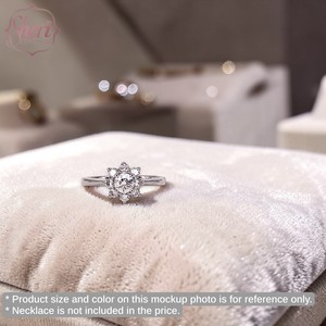 [เชอรี จิวเวลส์] แหวนเพชรแท้สำหรับผู้หญิง 0.30 กะรัต ทองคำขาว 18K สี F-G ความสะอาดระดับ SI1-2 ดีไซน์ทรงรัศมี ประกายระยิบระยับ - Product Image 3