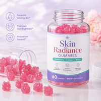 Gummies au glutathion, collagène et biotine, 60 unités, complément beauté pour la peau, les cheveux et les ongles, marque privée, soutien antioxydant pour adultes