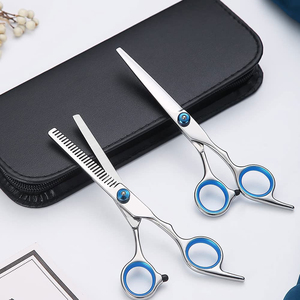 Ciseaux de coiffure professionnels 2026 pour barbier, ciseaux à effiler en acier inoxydable à lame droite et pointe affûtée - Product Image 6