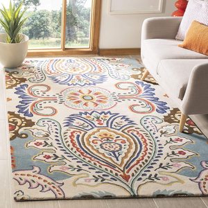 Tapis moderne encadré en laine, tufté à la main, antidérapant, adapté aux animaux domestiques, à poils longs, de luxe, pour la décoration intérieure, pique-niques, avec envers en latex, ovale, réversible - Product Image 1