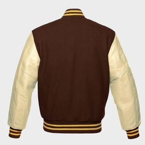 Chaqueta universitaria de cuero de moda, abrigo de alto rendimiento para hombre, chaqueta universitaria con cuello alto para hombre - Product Image 4