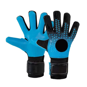 Gants de gardien de but pour enfants, coupe négative, rouge et noir, avec grip en silicone imprimé et latex, pour jeunes gardiens - Product Image 3