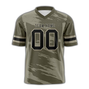 Maillot de football américain de qualité supérieure à manches courtes imprimé par sublimation - Product Image 1