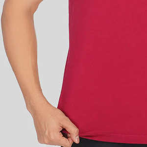 Camiseta Deportiva Casual para Hombre, de Alta Calidad, Secado Rápido, Transpirable, Estilo Tejido, Poliéster y Algodón, Cuello en V - Product Image 4