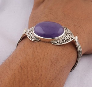 925 Sterling Silver Gold Plated Luxury <b>Beaded</b> Chain <b>Bracelet</b> Handcrafted Statement Jewelry for Anniversary Wholesale - Product Image 1