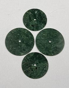 Esfera de Reloj de Ágata Musgosa Natural Verde y Blanca de 31.5mm y 1.5mm de Grosor para Fabricación de Relojes, Piedra Suelta - Product Image 4