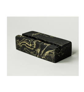 Tarjetero/Porta Pasaportes de Mármol Mordent Design, Diseño Superior para Decoración del Hogar, Logotipo Personalizado Aceptado, Artesanía en Mármol Negro - Product Image 1