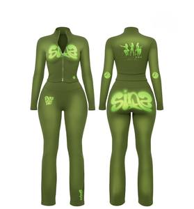 Ensembles de Yoga Tendance 2026 pour Femmes – Ensemble 2 Pièces Veste et Legging – Tenue de Sport Extensible 4 Directions de Haute Qualité pour la Gym et le Fitness - Product Image 5