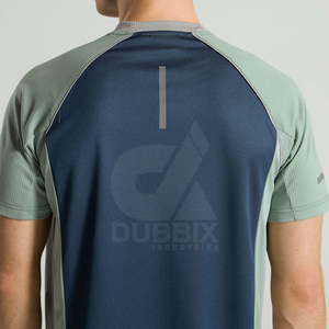 Nouvel ensemble de t-shirts décontractés et sportifs pour hommes, tricotés, respirants, à manches courtes, coupe oversize, avec logo uni sur le devant, collection été 2026, marque tendance - Product Image 6