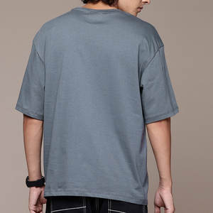 Brand Quality Cotton <b>Men</b> T-<b>shirt</b> Henry Neck Fashion Design Slim Fit Solid T-<b>shirts</b> Male Tops Tees <b>Short</b> <b>Sleeve</b> T <b>Shirt</b> for <b>Men</b> - Product Image 4