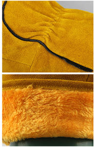 ถุงมือหนังสำหรับเชื่อม MIG/TIG ขนาด 16 นิ้ว หนังแยกชั้น ระบายอากาศได้ดี/สวมใส่สบาย ป้องกันความร้อน ป้องกันการกระเด็นของโลหะหลอม - Product Image 6