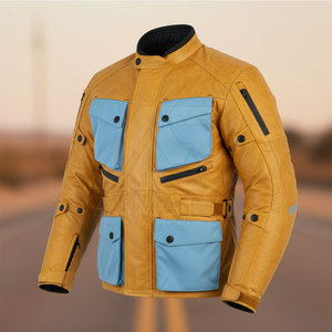 Blousons de moto en cuir de qualité professionnelle à vendre à bas prix, logo personnalisé disponible. - Product Image 5