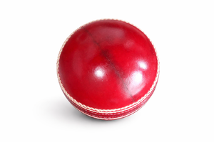 Pelota de críquet de cuero auténtico roja, pelotas de críquet de cuero Mannu Sports Phantom. - Product Image 2