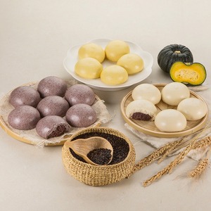 [MILWON] Snack de boulangerie coréenne : Boulette de blé coréenne cuite à la vapeur avec garniture aux haricots rouges pour la gamme de produits de snack de la boutique d'alimentation coréenne - Product Image 3